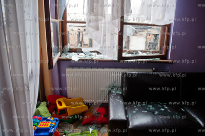 Gdansk. Trakt Sw. Wojciecha. Wybuch butli z gazem oraz...