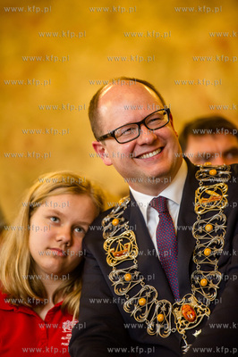 Gdansk. Ratusz Glownego Miasta. Uroczysta Sesja Rady...