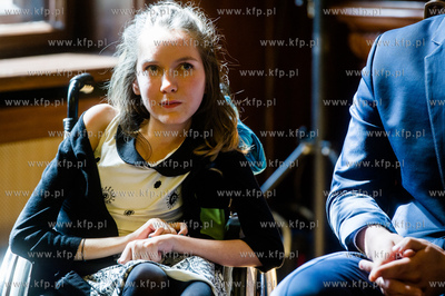 Gdansk. Nowy Ratusz. Uroczystosc wreczenia nagrod w...