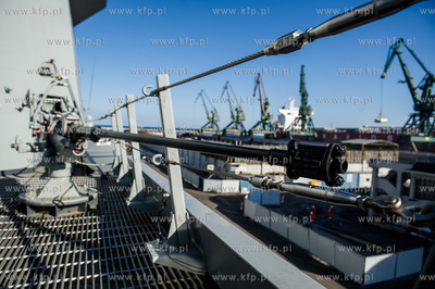 Gdynia. Nabrzeże Francuskie. Wizyta robocza fregaty...