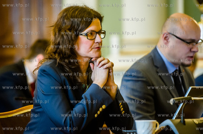 Gdansk. Nowy Ratusz. XXXIV Sesja Rady Miasta Gdanska....