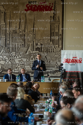 Gdańsk. Siedziba NSZZ Solidarność. Sala Akwen. Spotkanie...