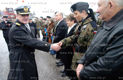 Ustka  W porcie morskim w Ustce odbyla sie przysiega...