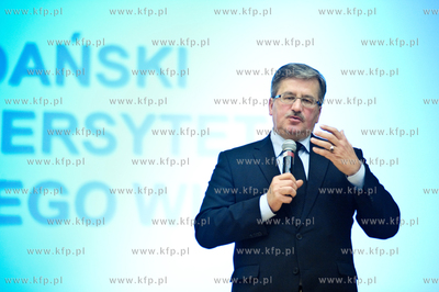 Wizyta prezydenta Bronislawa Komorowskiego w Gdansku....