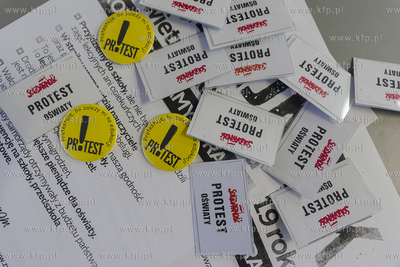 Komitet strajkowy w Zeszpole Szkół nr 1 w Pelplinie...