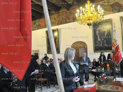 Obrady I sesji Rady Miasta Gdanska VI kadencji w Sali...