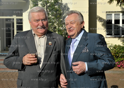 Imieniny Lecha  Walesy w jego domu na ul. Polanki w...