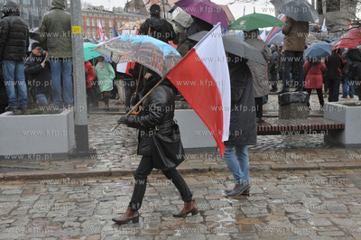 Manifestacja w obronie demokracji zorganizowana na...