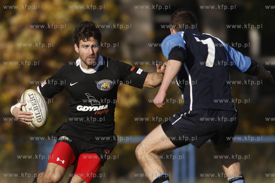 Sopot. Ekstraliga rugby. Ogniwo Sopot - Arka Gdynia.
30.10.2010
fot....