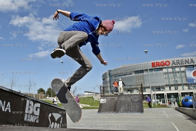 Sopot / Gdansk. Nowo otwarty skatepark przy hali Ergo...