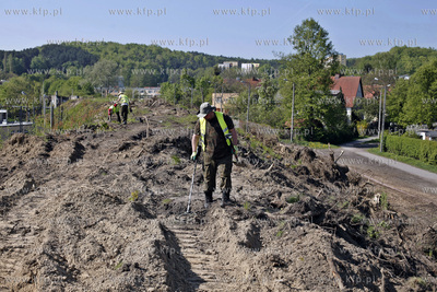 Trasa przyszlej Pomorskiej Kolei Metropolitalnej. Nz....