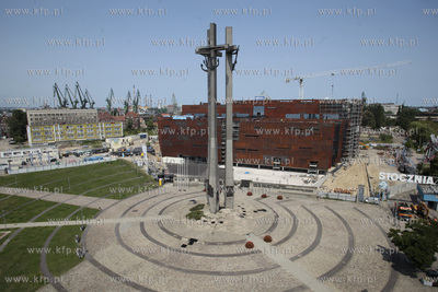 Budowa Europejskiego Centrum Solidarnosci w Gdansku....