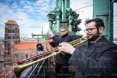 Z okazji Dnia Europy z Ratusza Głównego Miasta zabrzmiała...