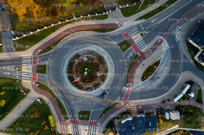 Rondo Rybaków w Sobieszewie. 24.10.2024 fot. Paweł...