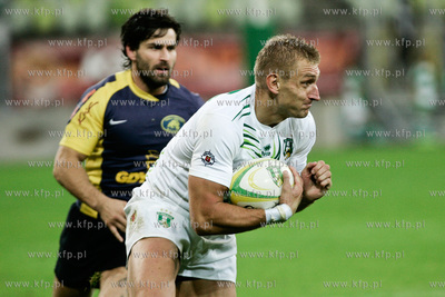 Gdansk. PGE Arena. Mecz ekstraklasy rugby. Derby trojmiasta...