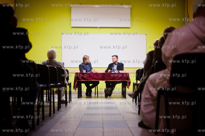 Gdansk. Sala Czarna domku akademickim przy kosciele...