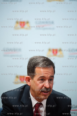 Gdansk. Urzad Miejski. Konferencja prasowa z udzialem...