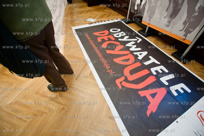 Gdansk. Sala BHP Stoczni Gdanskiej. Spotkanie zorganizowane...