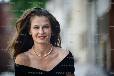 Gdansk. Ul. Mariacka. Aktorka z Gdanska, mieszkajaca...