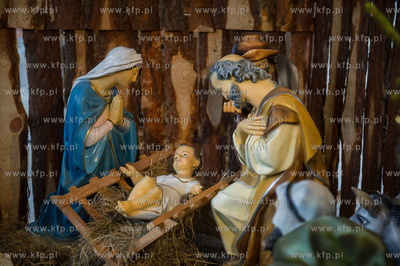 Gdansk. Szopka Bozinarodzeniowa z kosciele Sw. Piotra...