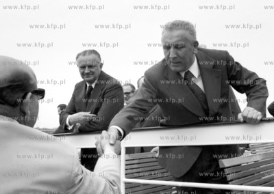 I sekretretarz PZPR Edward Gierek na otwarciu Portu...