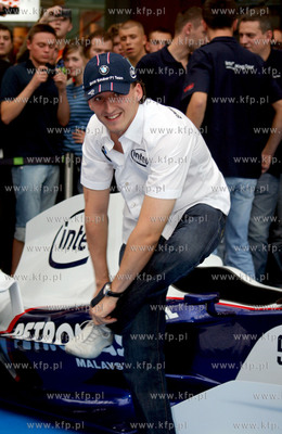 Warszawa. Robert Kubica na imprezie z cyklu Intel Racing...