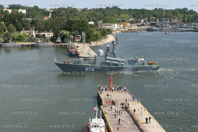 Gdynia. Wizyta trzech okretow Floty Baltyckiej Federacji...