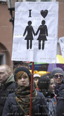 Manifa czyli coroczny przemarsz ulicami Gdanska feministek...