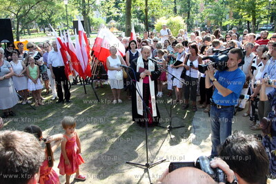 Sopot. Odsloniecie tablicy pamiatkowej honorujacej...