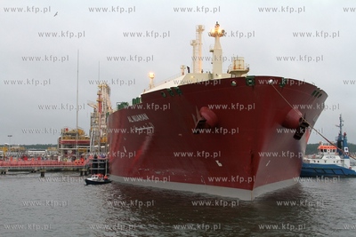 Metanowiec Al Nuaman z katarskim LNG wplynal do Gazoportu...