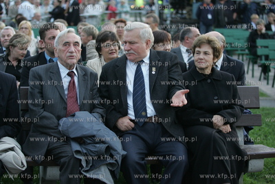 Gdansk, spektakl z okazji rocznicy podpisania porozumien...