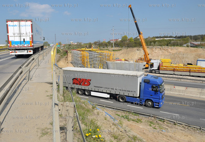 Budowa Obwodnicy Poludniowej Gdanska - wezel Straszyn.06.05.2011Fot....