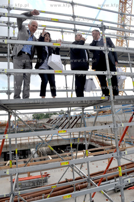 Gdansk, ul. Ku Ujsciu. Chrzest maszyny TBM, ktora otrzymala...