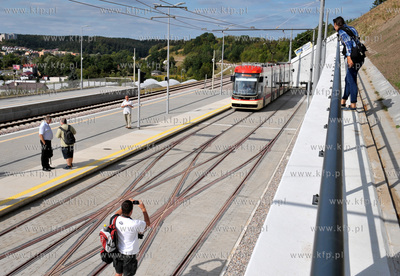 Pierwszy przejazd tramwaju nowa linią na trasie Siedlce...