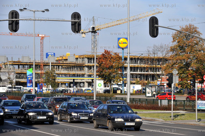 Gdańsk Wrzeszcz. Aleja Grunwaldzka w okolicach skrzyżowania...