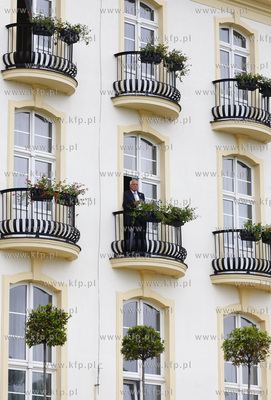 Sopot. Ogrody Grand Hotelu. Spotkanie Prezydentow Grupy...