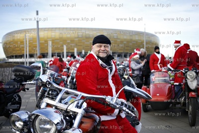 Gdansk. XIII edycja parady Mikolaje na Motocyklach....