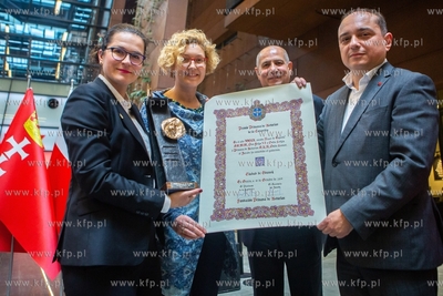 Konferencja prasową podsumowującą odbiór nagrody...