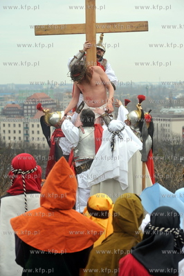 Wielki Piatek. Misterium Meki Panskiej na ulicach Gdanska....