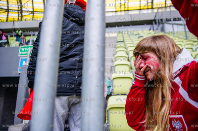 Gdansk. Stadion PGE Arena. Cwiczenia grup ratownikow...