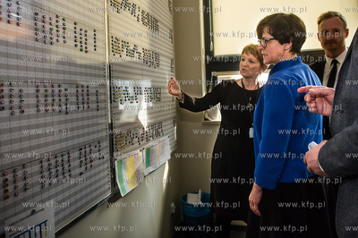 Gdansk. Wizyta Minister Edukacji Narodowej Joanny Kluzik-Rostkowskiej...