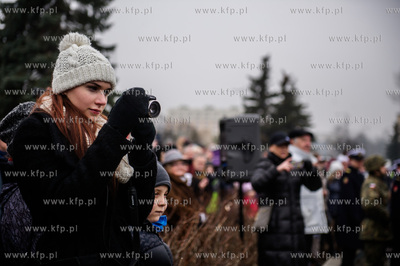 Gdynia. Nabrzeże Pomorskie. Uroczysta przysięga wojskowa...