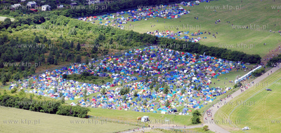 Gdynia z lotu ptaka. Nz. Babie Doly. Pole namiotowe...
