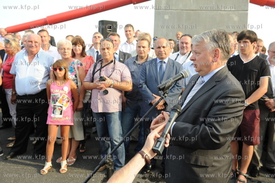 Otwarcie mostu w Kwidzynie. Bogran Borusewicz 26.07.2013...