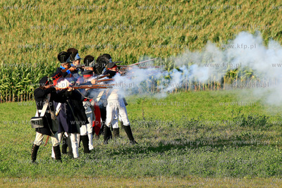 Rekonstrukcja bitwy z okresu kampanii napoleonskiej...