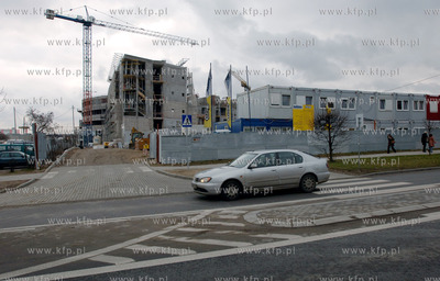 Gdansk Oliwa. Budowa nowego budynku Wydzialu Nauk Spolecznych...