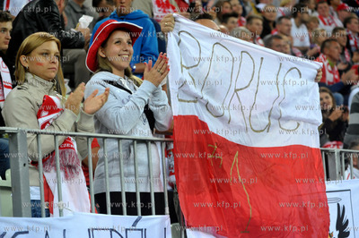 Gdansk. PGE Arena. Mecz towarzyski Polska- Dania. Nz....