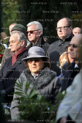 Pogrzeb profesora Jerzego Sampa na cmentarzu Lostowickim...