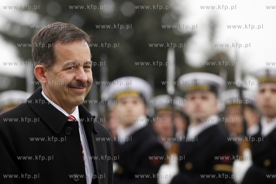 Gdynia. ORP Blyskawica. Wizyta ambasadora Stanow Zjednoczonych...