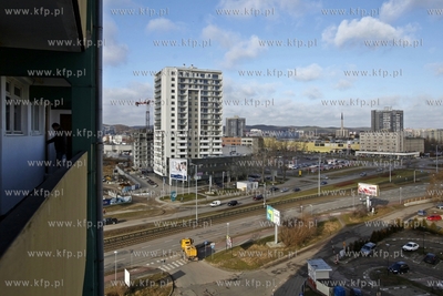 Wiezowce Albatros Towers na gdanskim Przymorzu. 17.02.2014...